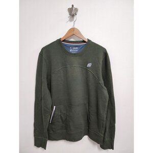 Fourlaps X Peloton green kangaroo pouch pullover sweatshirt L
